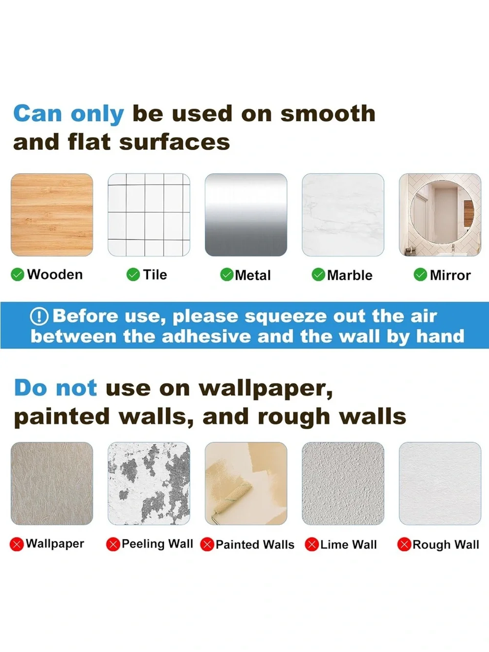 Clear Acrylic Wall Shelf for Bathroom - Set of 4